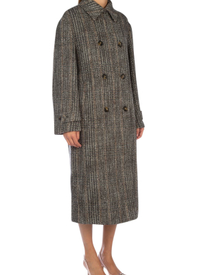 Stella Mccartney Herringbone Long-line Coat