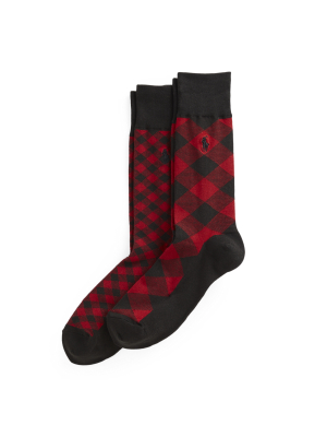 Buffalo Check Trouser Sock 2-pack