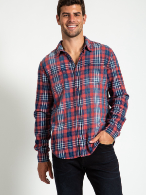 Woven Plaid Shirt In Douglas