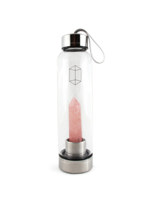 Rose Quartz Crystal-infused Water Bottle