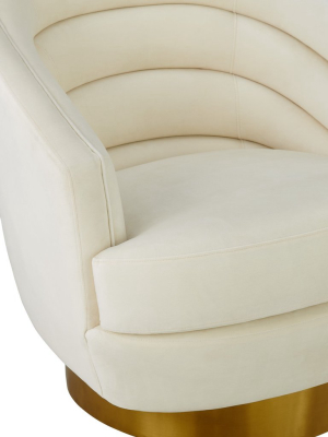 Candelabra Home Canyon Velvet Swivel Chair