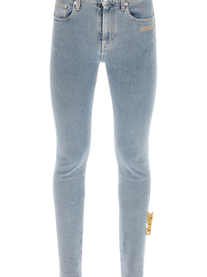 Off-white Skinny Leg Jeans