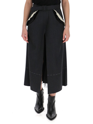 Maison Margiela Cut-our Midi Skirt