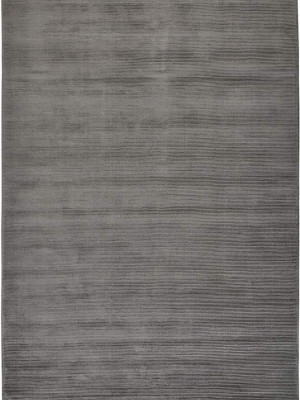 Feizy Batisse Luxe Viscose Handwoven Rug - Available In 6 Sizes - Charcoal Gray