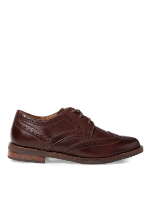 Leather Wingtip Oxford Shoe