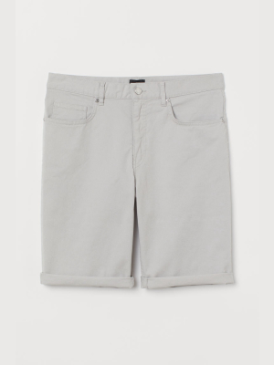 Slim Fit Twill Shorts