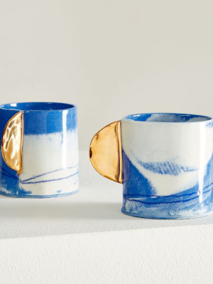 From Fran Espresso Cup Set - Marbled Blue