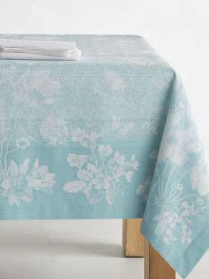 Ombre Floral Jacquard Tablecloth