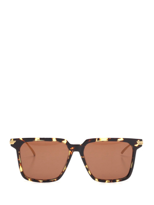 Bottega Veneta Eyewear Oversized Square Frame Sunglasses