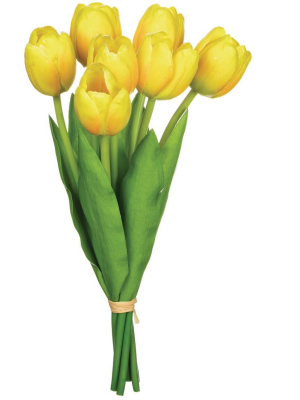 Sullivans Artificial Tulip Bouquet 12.5"h