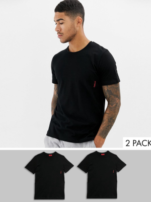 Hugo Bodywear 2 Pack T-shirts In Black