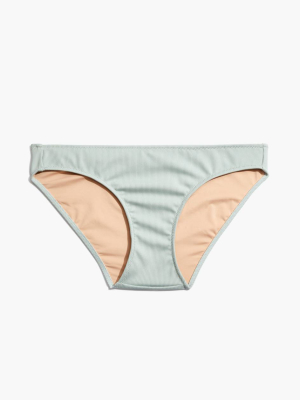 Madewell Second Wave Ribbed Classic Bikini Bottom