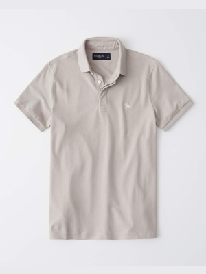 Concealed Placket Stretch Icon Polo