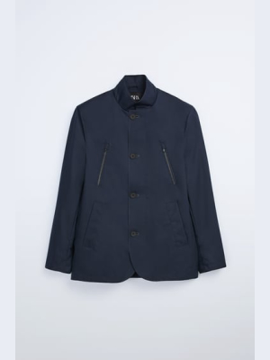 Zippered Technical Blazer