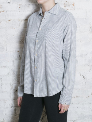 Natural/indigo Simple Papua Stripe Shirt