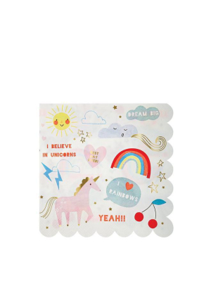 I Believe In Unicorns Large Napkins