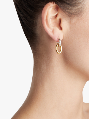 Single Drop Hoop Top Galahad Earrings