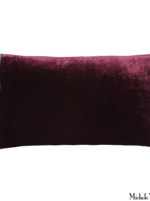 Silk Velvet Pillow Shiraz 12x22