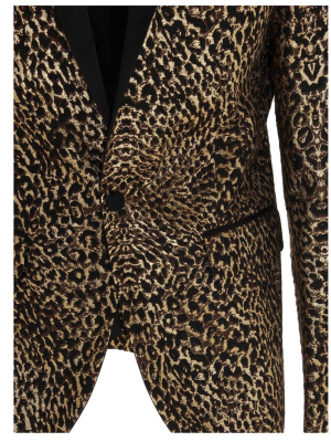 Dsquared2 Amimal Print Jacquard Blazer