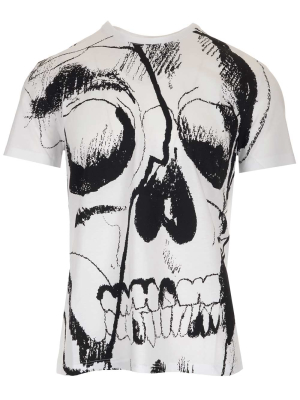 Alexander Mcqueen Skull Printed T-shirt