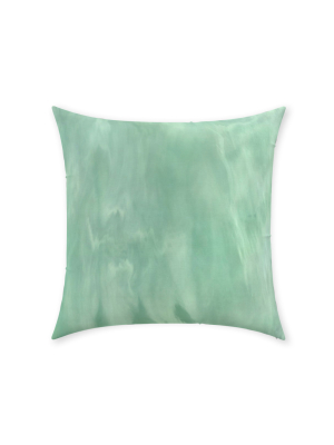 Green Mist Throw Pillow