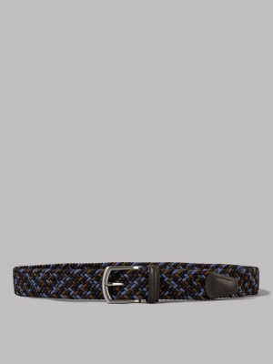 Anderson’s Woven Textile Belt (blue / Brown / Navy)