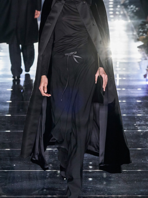 Fitted Draped Silk Top