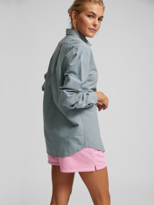 Women Organic Sweatshorts - Powder Blue