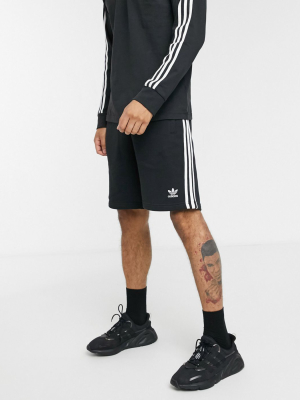 Adidas Originals 3-stripe Short In Black