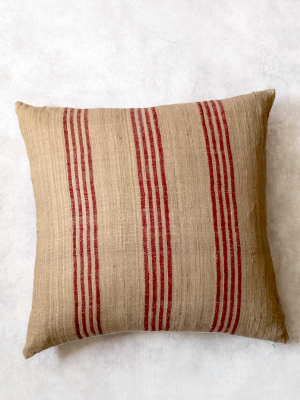 Red Earth Raw Silk 18" Pillow