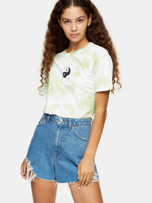 Green Yin Yang Tie Dye Top