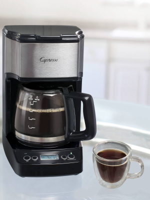 Capresso 5 Cup Mini Drip Programmable Coffee Maker - Stainless Steel