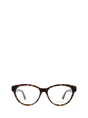 Gucci Eyewear Oval Frame Glasses