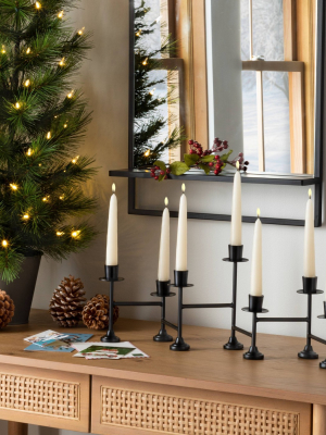 Black Metal Tabletop Candelabra 7ct Taper - Hearth & Hand™ With Magnolia