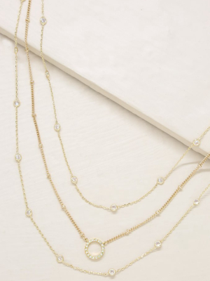 Monroe Crystal Strand Layered Necklace