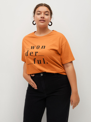 Printed Message T-shirt