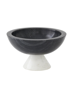 Marble Round Bowl Black