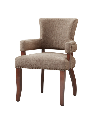 Bracken Arm Dining Chair - Brown