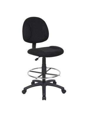 Drafting Stool With Footring Black - Boss Office Products