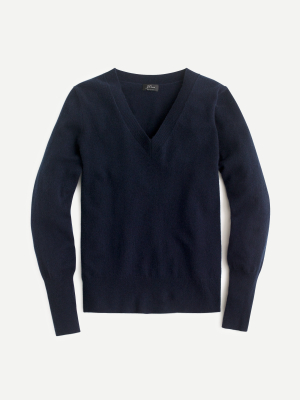 Cashmere V-neck Fitted Sweater