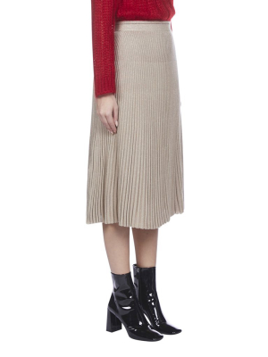 Prada Pleated Knitted Skirt