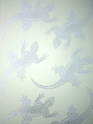 Sample Komodo Wallpaper In Silver Color By Osborne & Little