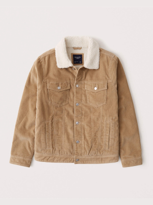 Sherpa Collar Corduroy Jacket