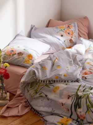 Phoebe Floral Tassel Duvet Cover