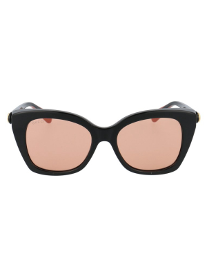 Gucci Eyewear Butterfly Frame Sunglasses