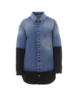 Mm6 Maison Margiela Two-tone Denim Jacket