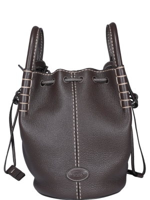 Tod's Logo Patch Mini Bucket Bag