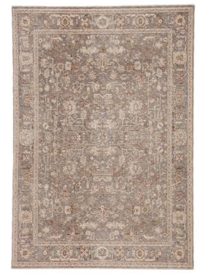 Jaipur Living Amaris Oriental Gray/ Cream Area Rug (9'3"x13'3")