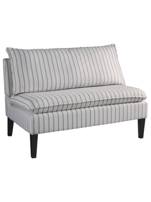 Arrowrock Accent Bench With Back White/gray - Signature Design By Ashley