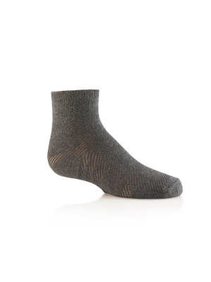 Zubii Plaid Ankle Sock - Charcoal